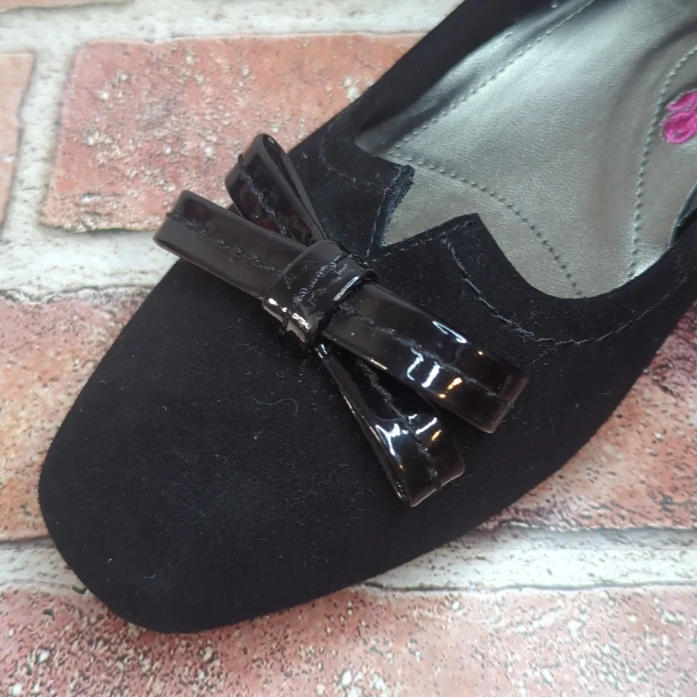 The Tulane Black Suede Super Slim Size 8.5 Narrow Foot by‎ Ros Hommerson